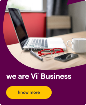 Vi Business Banner , About Us section